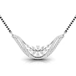 Fancy & Round Diamonds Wave Pendant