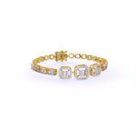 Structured Square Diamond Bracelet