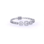 Structured Square Diamond Bracelet