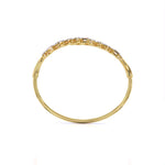 Luxe Leaf Gold Diamond Bangle