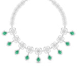 Fancy & Round Shape Diamonds Necklace