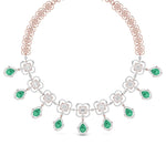 Fancy & Round Shape Diamonds Necklace