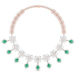 Fancy & Round Shape Diamonds Necklace