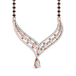 Fancy Shape Pear Diamond Mangal Sutra Pendant