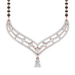 Fancy Shape Pear Diamond Mangal Sutra Pendant