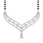 Fancy Shape Pear Diamond Mangal Sutra Pendant