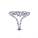 Feminine Cocktail Diamond Ring