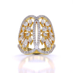 Feminine Cocktail Diamond Ring