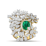 Twistleaf Cocktail Diamond Ring