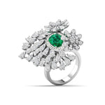 Twistleaf Cocktail Diamond Ring