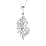 Floral Diamond Gold Pendant