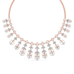 Floral & Geometric Diamond Necklace
