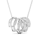 Flowing Diamond Pendant