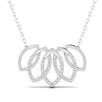 Flowing Diamond Pendant