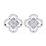 Four-Stone Clover Diamond Earrings