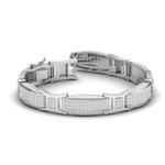 Men's Geometric Diamond Bracelet