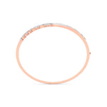 Minimalist Geometric Diamond Bangle