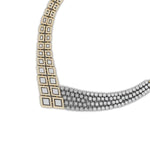 Geometric Link Diamond Necklace