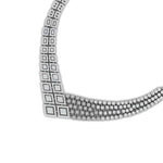 Geometric Link Diamond Necklace