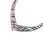 Geometric Link Diamond Necklace