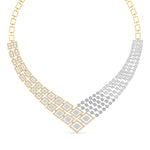 Geometric Link Diamond Necklace