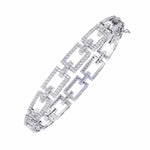 Geometric Diamond Tennis Bracelet