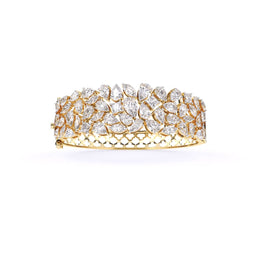 Glorious Floral Diamond Bangle