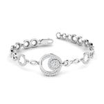 Contemporary Diamond Circle Bracelet