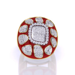 Gold & Diamond Traditional Cocktail Ring