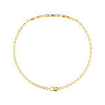 Gold Leaf Diamond Bracelet