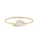 Gold Leaf Diamond Bracelet