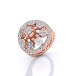 Golden Orbit Diamond Ring