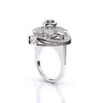 Golden Orbit Diamond Ring