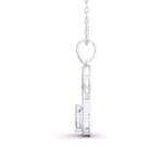 Halo Cushion Diamond Pendant