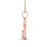 Halo Cushion Diamond Pendant