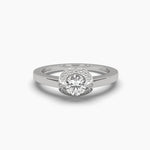 Halo Solitaire Diamond Ring