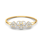 Artistic Swirl Lab Grown Diamond Bangle