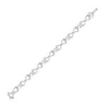Heart Link Diamond Bracelet