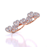 Elegance Heart Diamond Ring