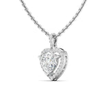 Heart Shaped Diamond Necklace