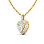 Heart Shaped Diamond Necklace