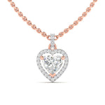 Heart Shaped Diamond Necklace