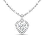 Heart Shaped Diamond Necklace