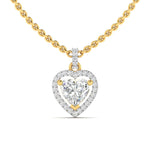 Heart Shaped Diamond Necklace