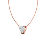 Heart Shaped Diamond Pendant
