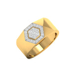 Hexagon Halo Men's Ring