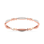 Weave Pattern Diamond Bangle