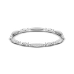 Weave Pattern Diamond Bangle