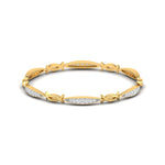 Weave Pattern Diamond Bangle