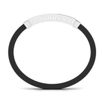 Men's Bracelet With Black Colour Band